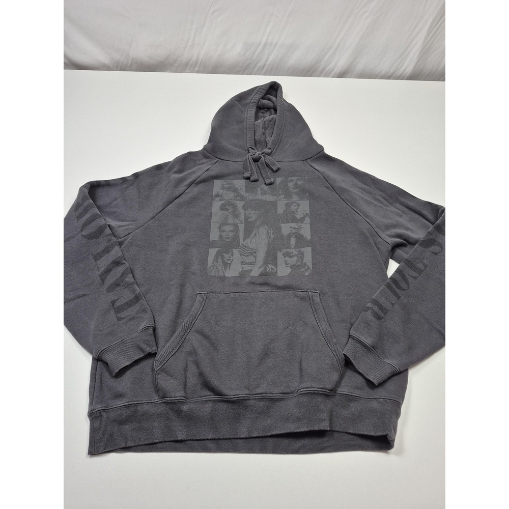 Taylor Swift The Eras Tour Hoodie Mens Medium Gray Graphic Pullover Sweatshirt